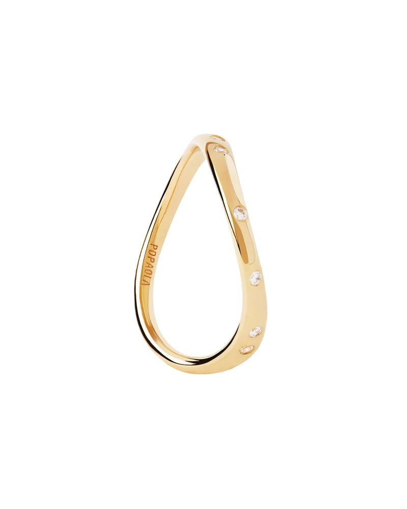 Anello Donna PDP Argento 925 Oro Zirconi AN01-E59-14